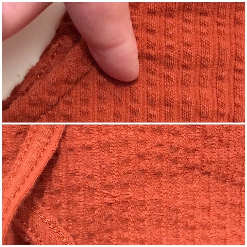 Madewell Seersucker Apron Tank Top Square Neck Crop Boxy Texture 90s Y2K Size XS - Picture 11 of 13